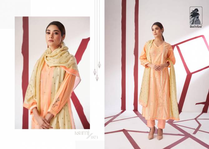 Kshitij By Sahiba Embroidery Pure Cotton Dress Material Wholesale Clothing Suppliers In India